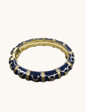 Blue Enamel Bangles